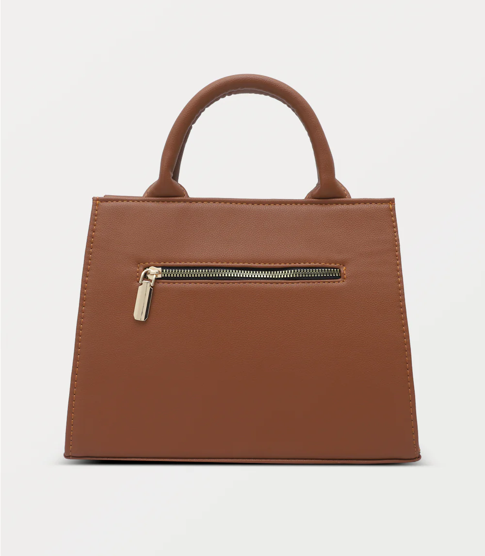 Women Shoulder Bag-TAN - Image 3