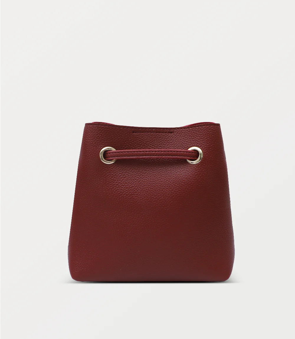 Women Shoulder Bag-MAROON - Image 3