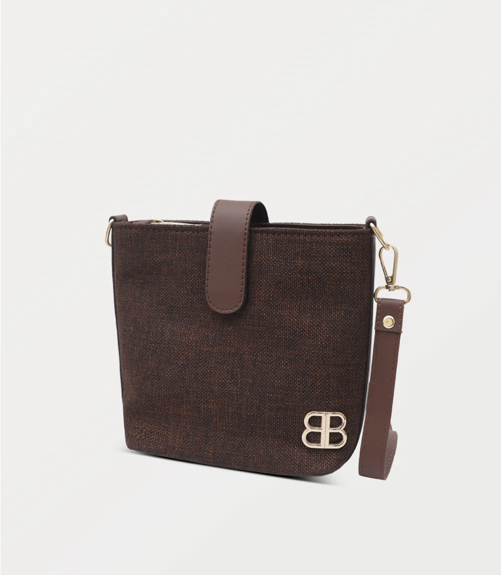 Women Shoulder Bag-DARK BROWN - Image 2