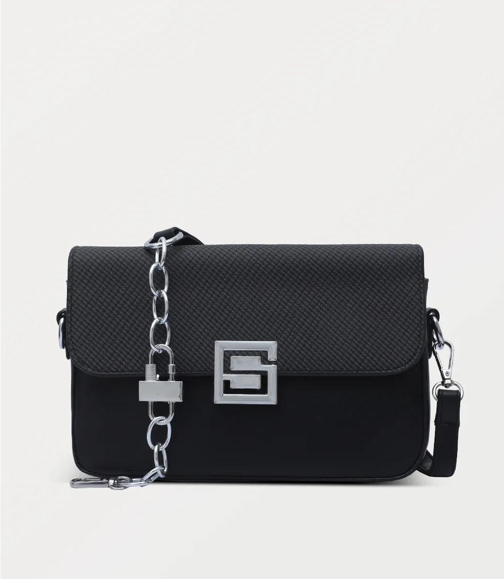 Women Shoulder Bag-BLACK