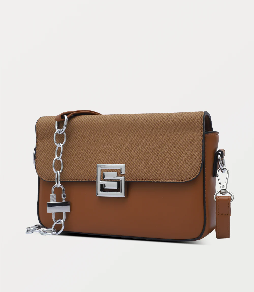 Women Shoulder Bag-TAN - Image 2