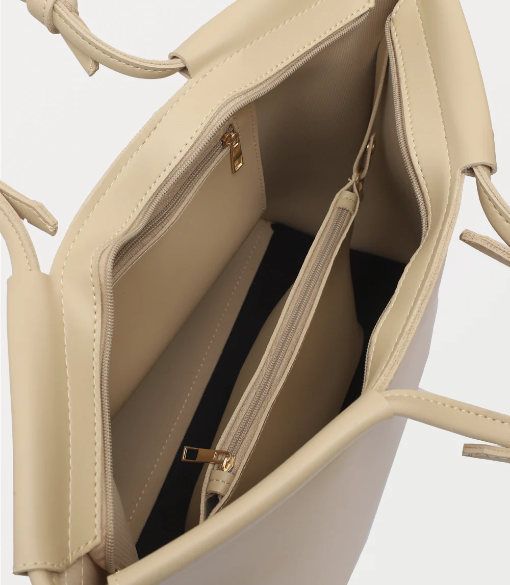 Women Shoulder Bag-BEIGE - Image 4
