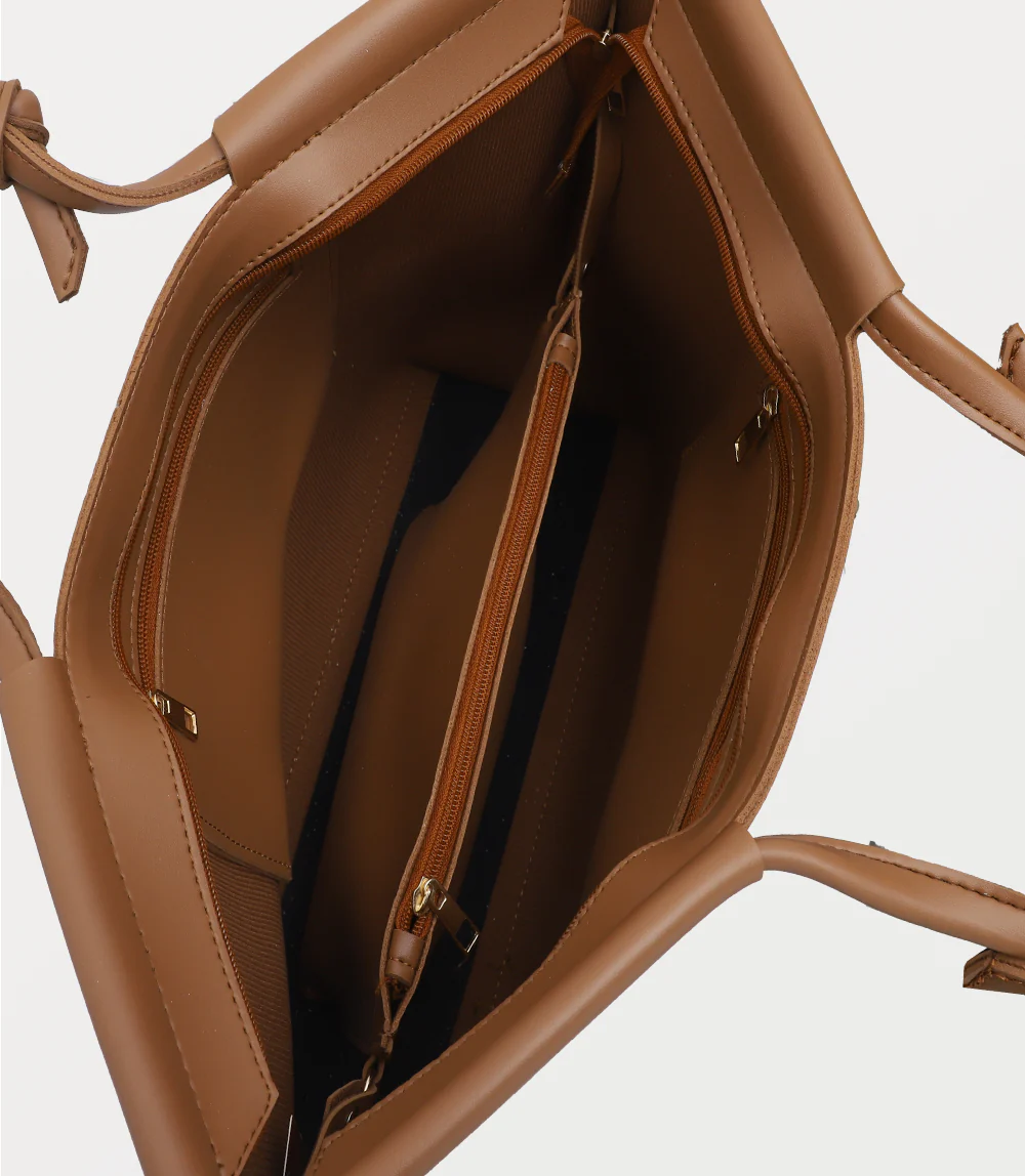 Women Shoulder Bag-TAN - Image 4