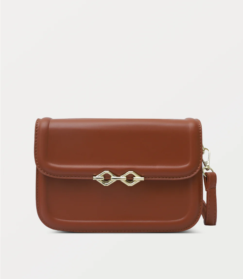 Women Boxy Bag-TAN
