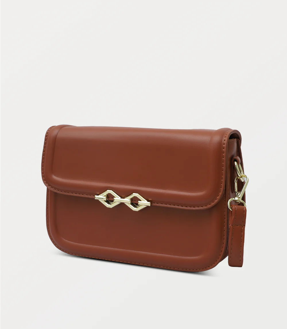 Women Boxy Bag-TAN - Image 2