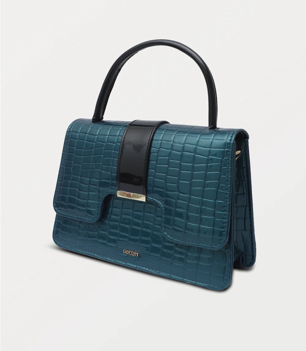 Women Hand Bag-BOTTLEGREEN - Image 2