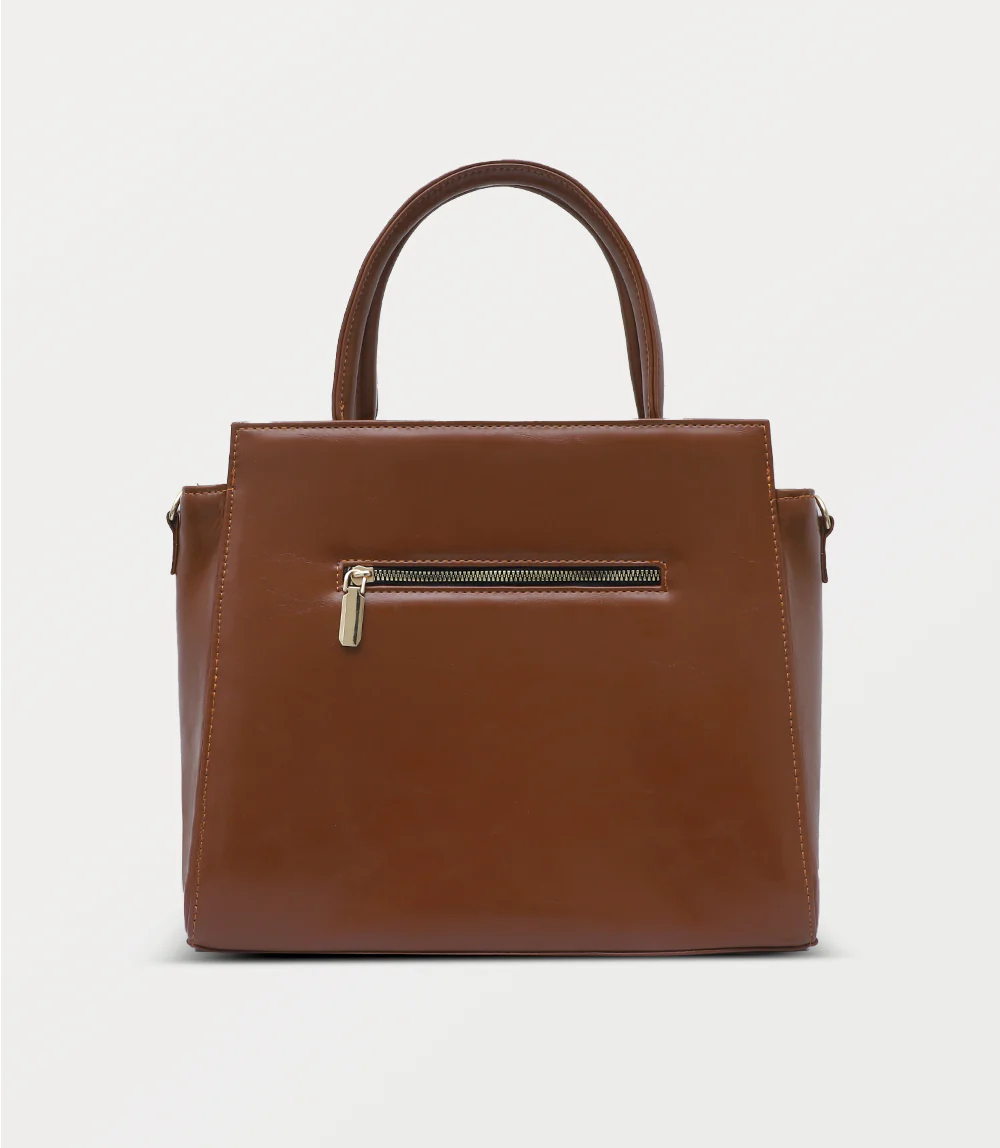 Women Shoulder Bag-TAN - Image 3