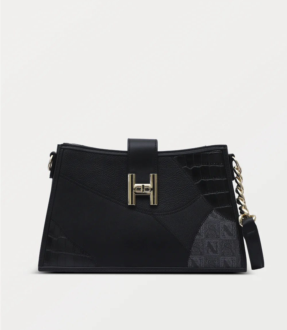 Women Shoulder Bag-BLACK