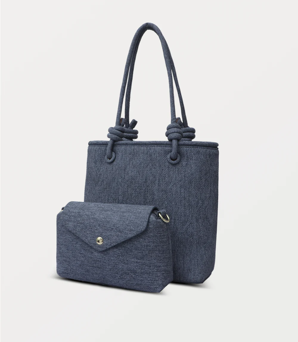 Women Shoulder Bag-BLUE - Image 2