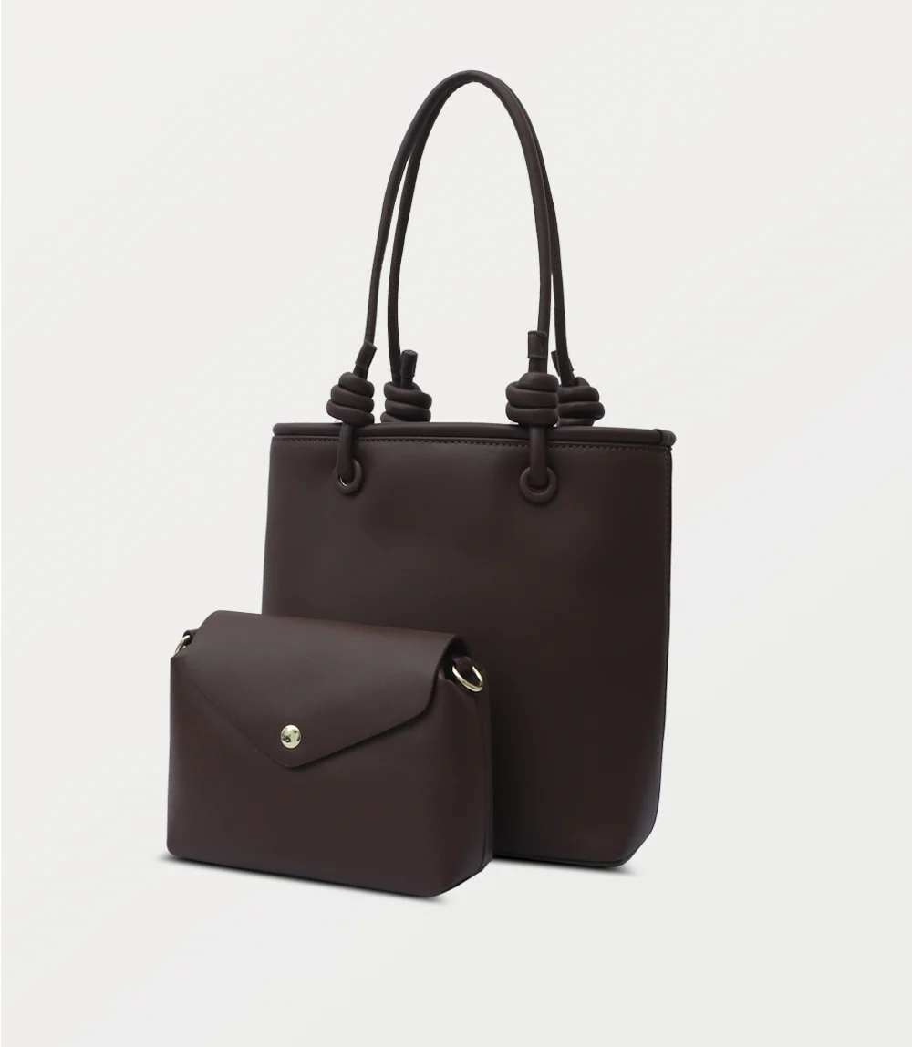 Women Shoulder Bag-COFFEE - Image 2