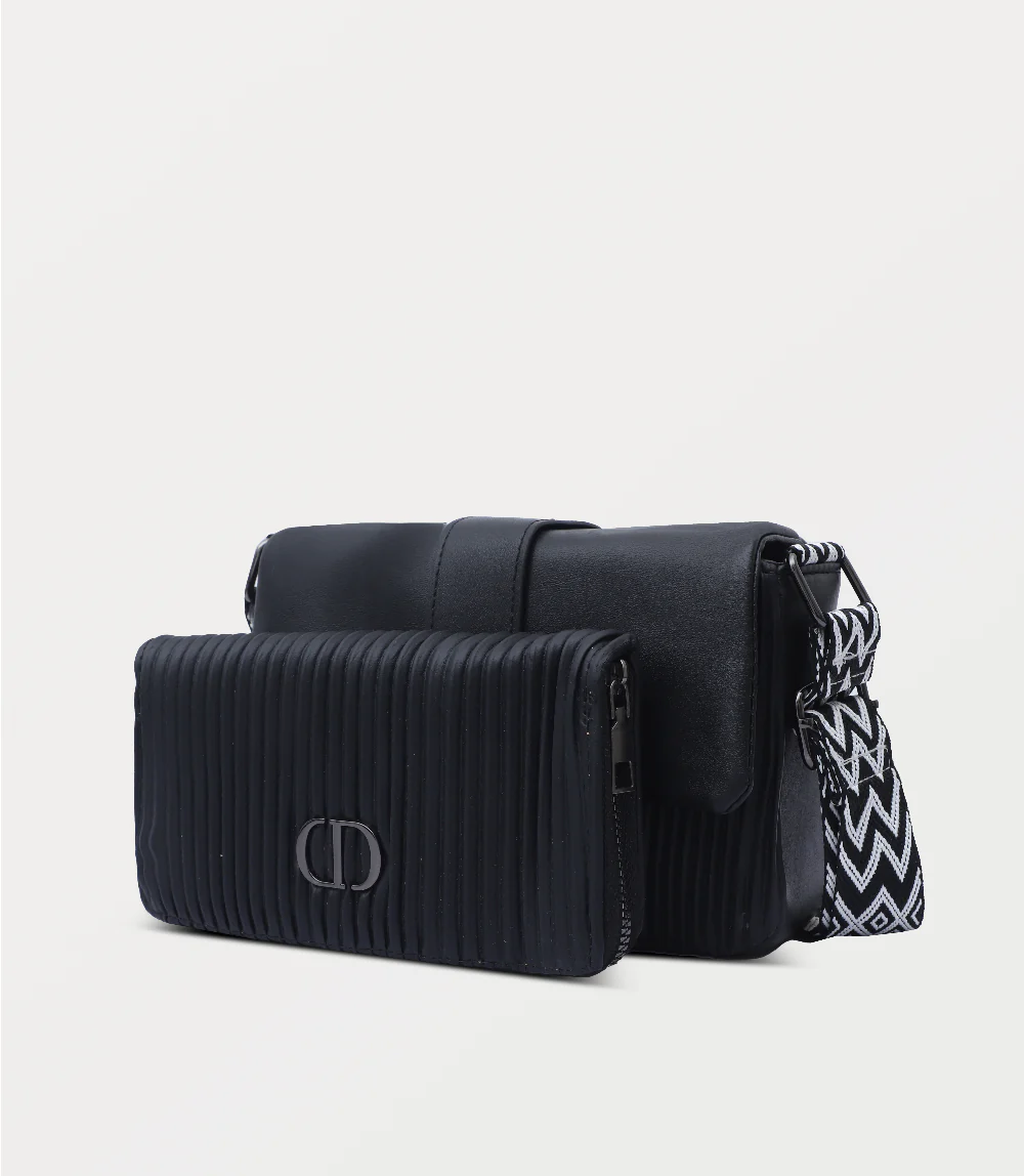 Women Shoulder Bag-BLACK - Image 2