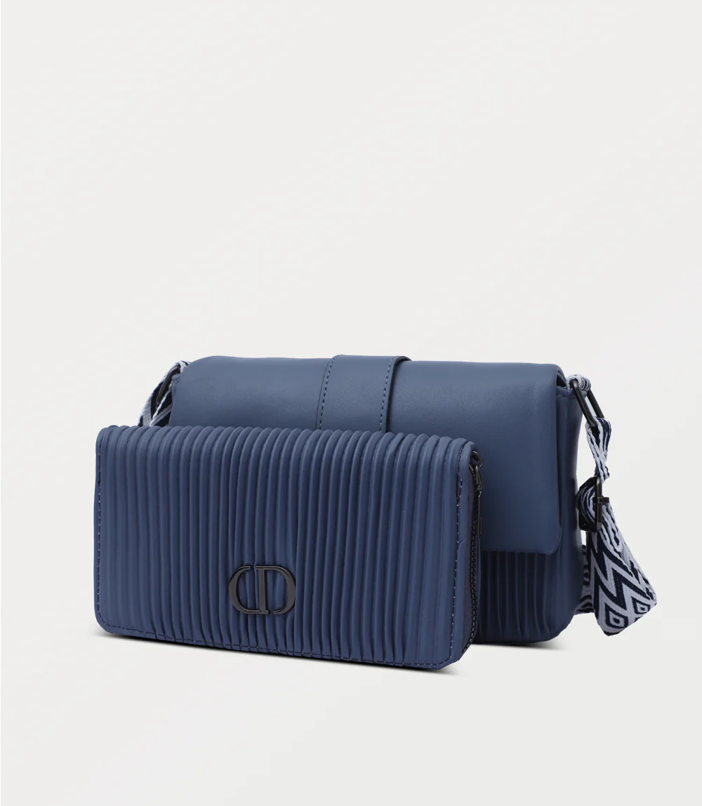 Women Shoulder Bag-BLUE - Image 2