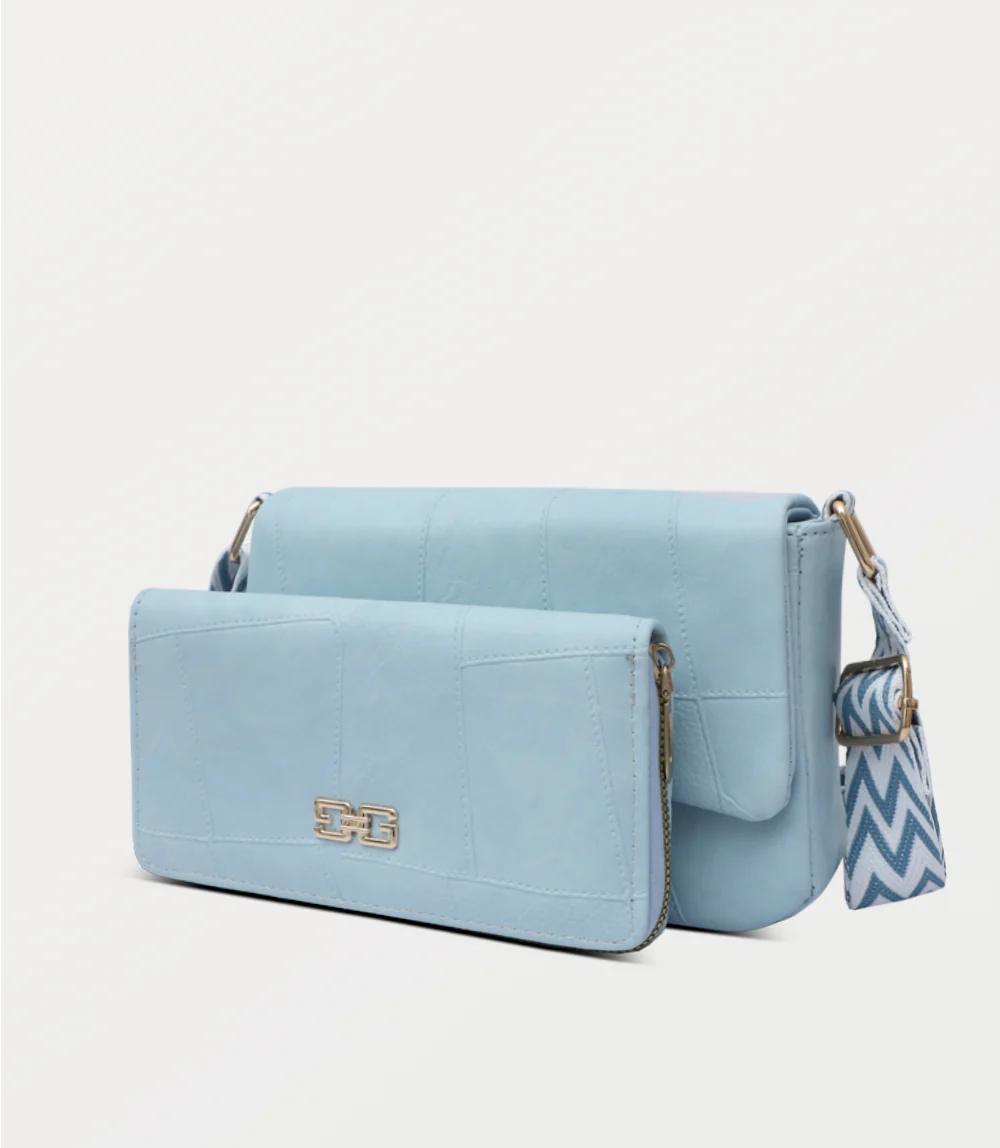 Women Boxy Bag-BLUE - Image 2