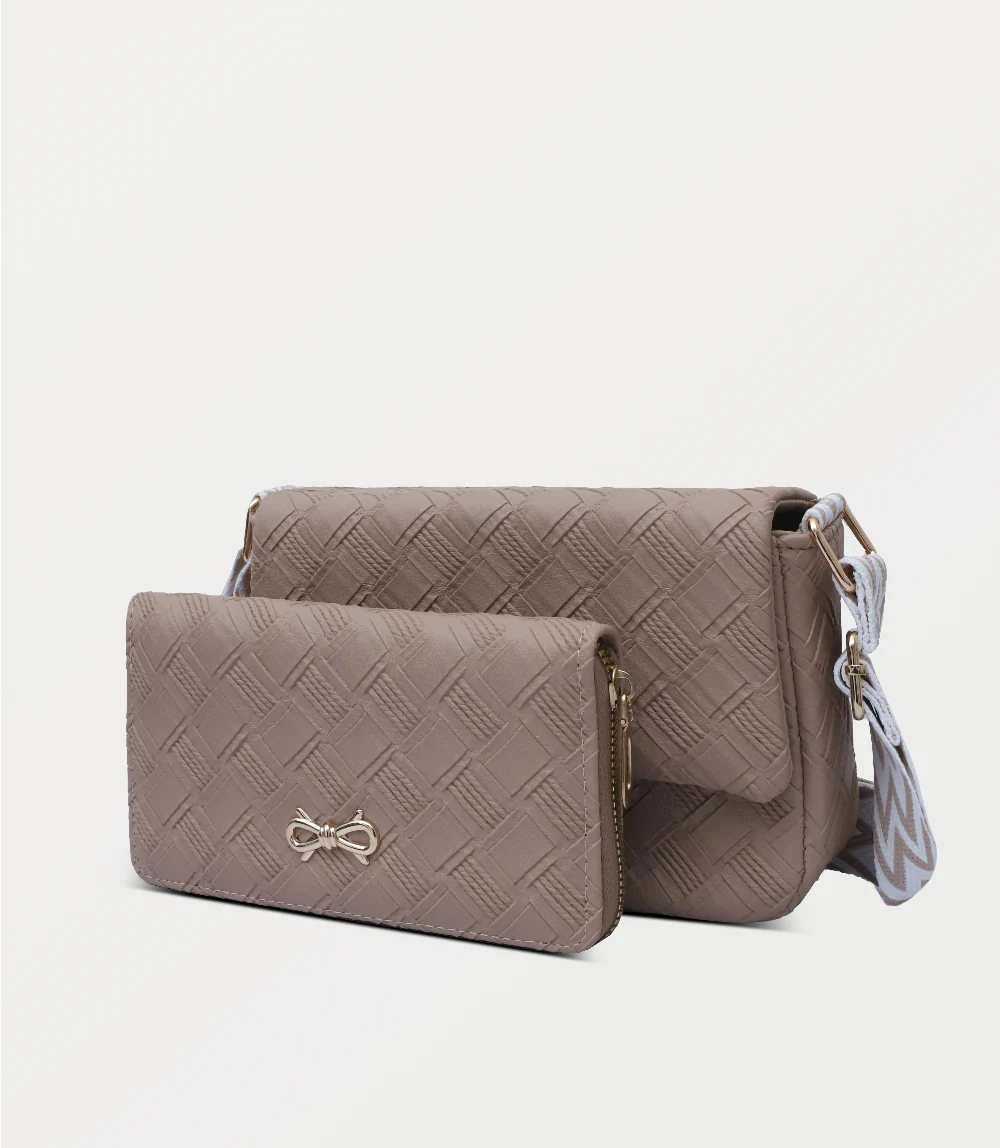Women Boxy Bag-APRICOT - Image 2