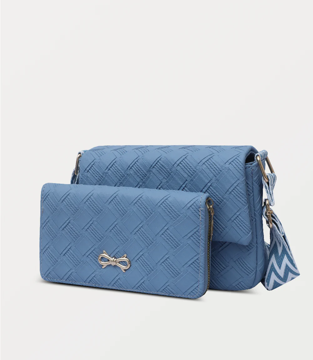 Women Boxy Bag-BLUE - Image 2