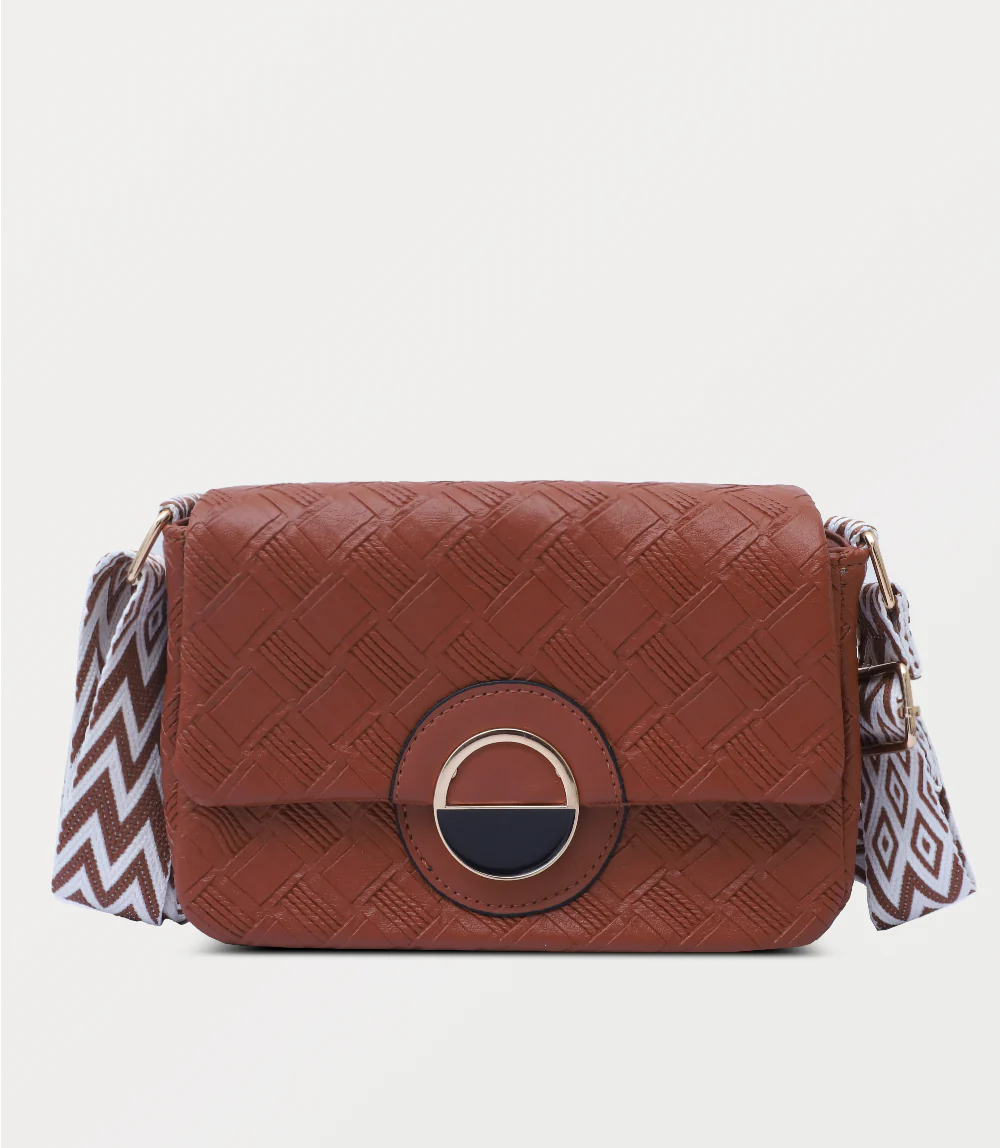 Women Boxy Bag-BROWN